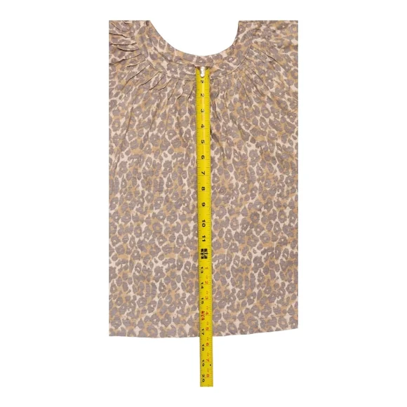 Maeve by Anthropologie Leopard Print Women's Blouse, Puff Sleeve Top, Si… - Picture 4 of 10